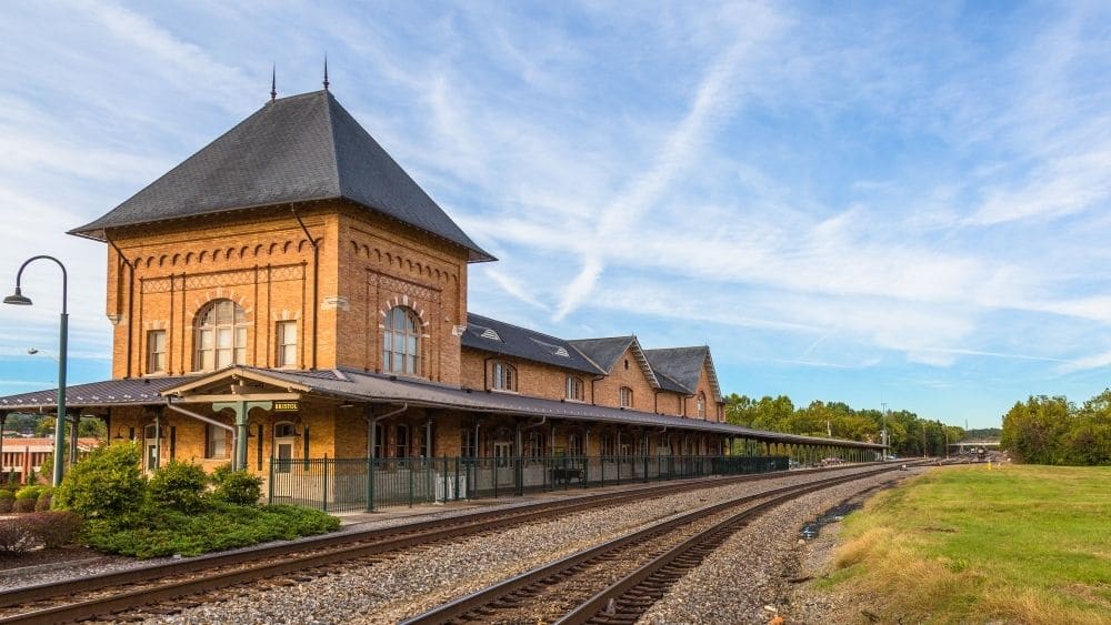 historic train station in bristol, virginia