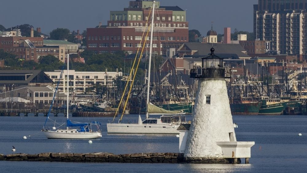 Harbor view of New Bedford, Massachusetts 
