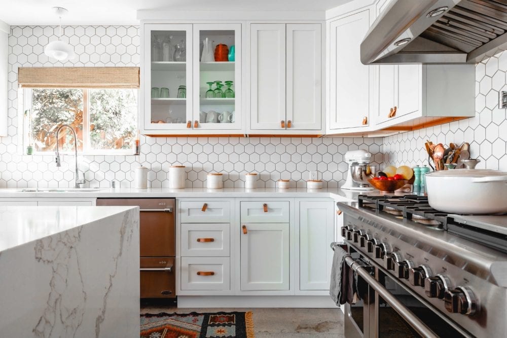 Kitchen cabinets with fancy hardware