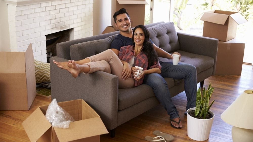 Couple settling into new home