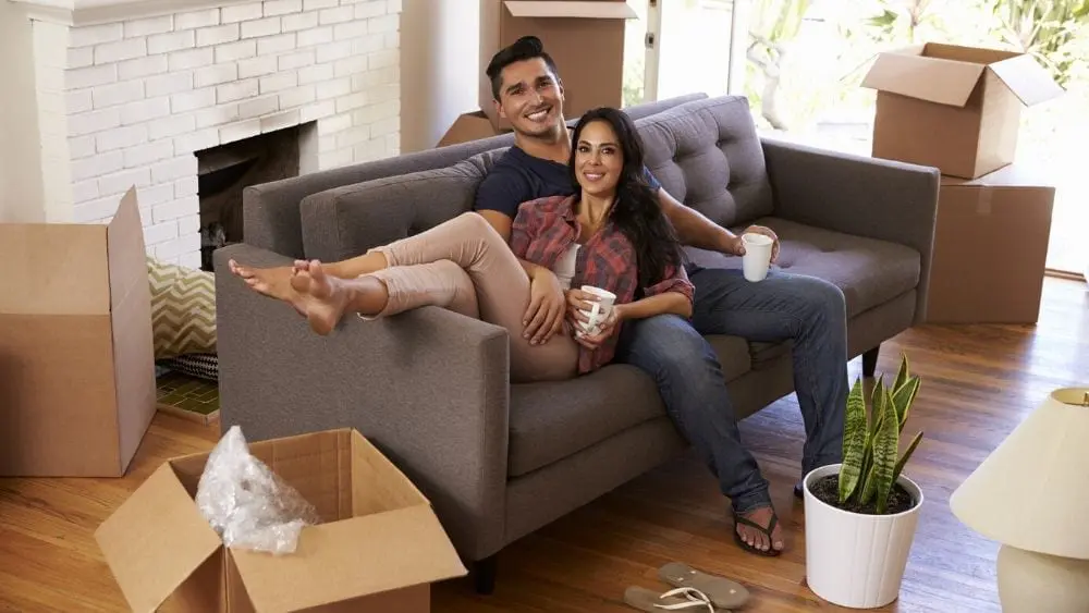 Couple settling into new home