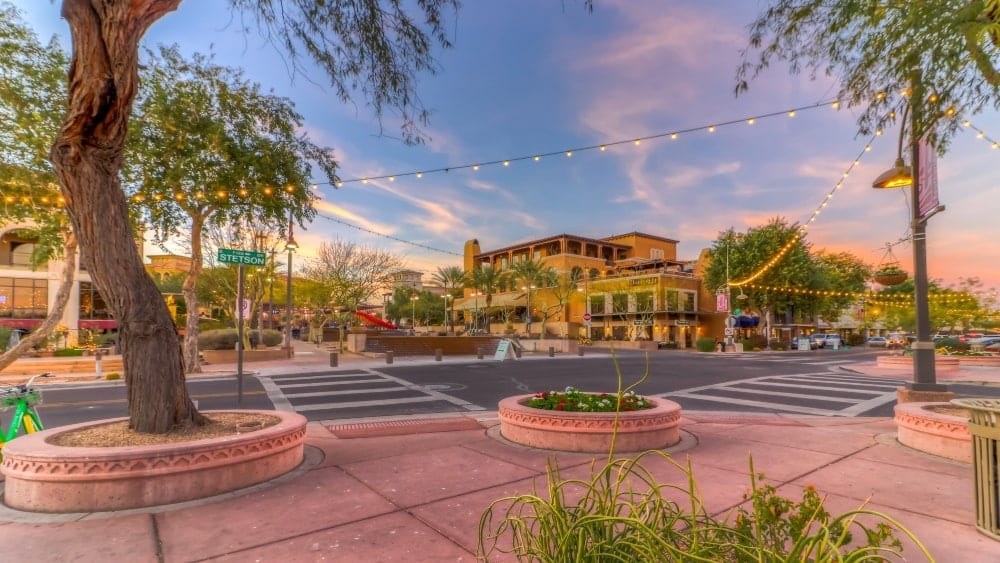 Street view of downtown Scottsdale Arizona