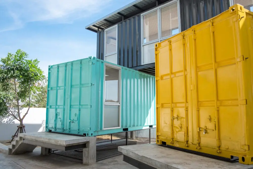 colorful shipping containers