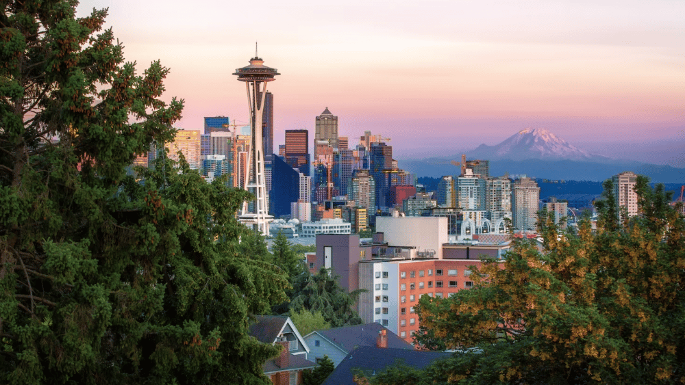 View of downtown Seattle, Washington.